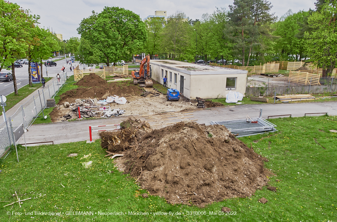 05.05.2022 - Baustelle am Haus für Kinder in Neuperlach